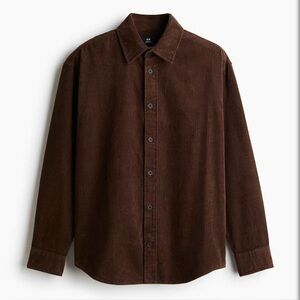 H&M Men’s Brown Corduroy Shirt